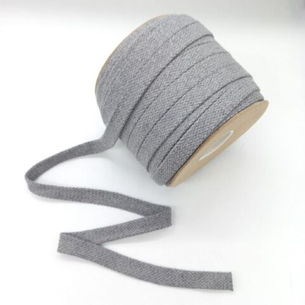 Шнур турецкое плетение 15мм 100% хлопок цвет серый 029