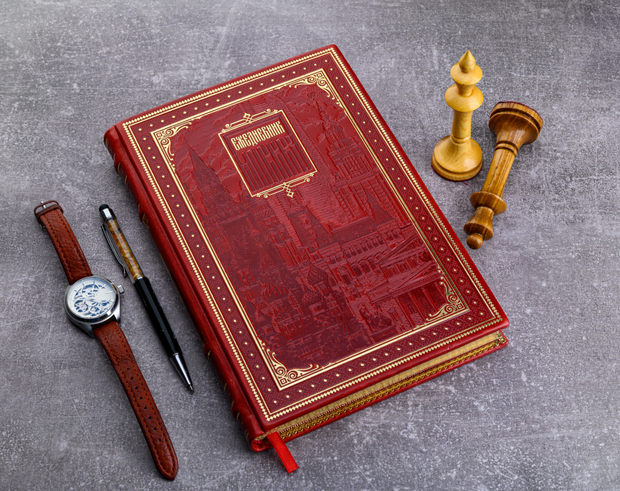 Москва. Ежедневник в кожаном переплете