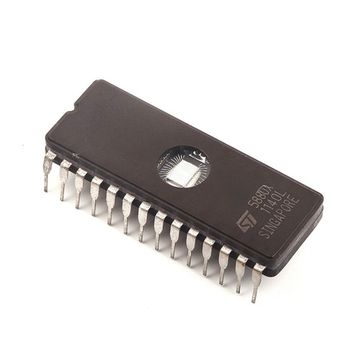 Микросхема памяти M27C512-45F1(окно) / FDIP28W