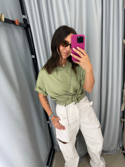 Футболка в цвете шалфей