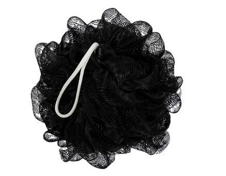 Рыжий Кот Мочалка массажная BW, диам. 15 см, черный