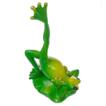 Фигурка декоративная Лягушка Утренняя зарядка, 15 см, Y6-2230