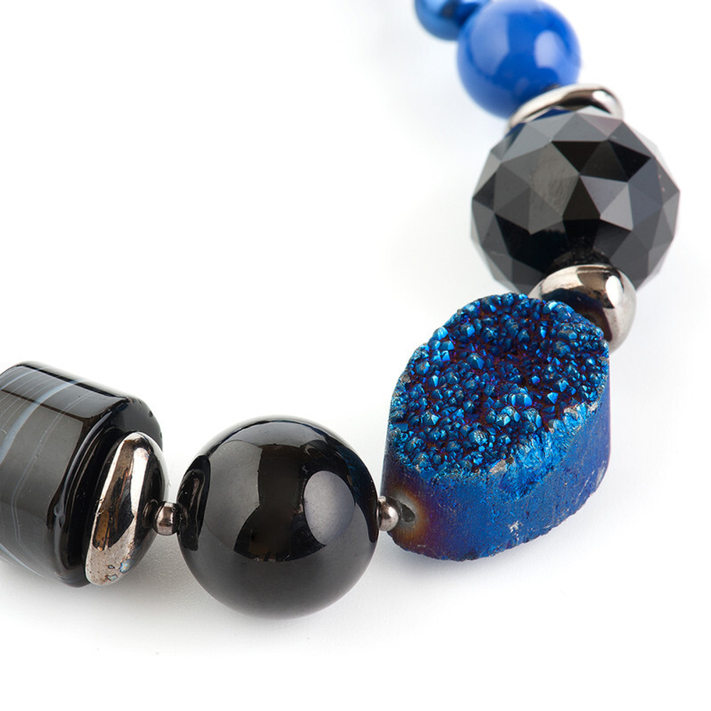 10110091 Колье Роман с камнем - Ночной Рио