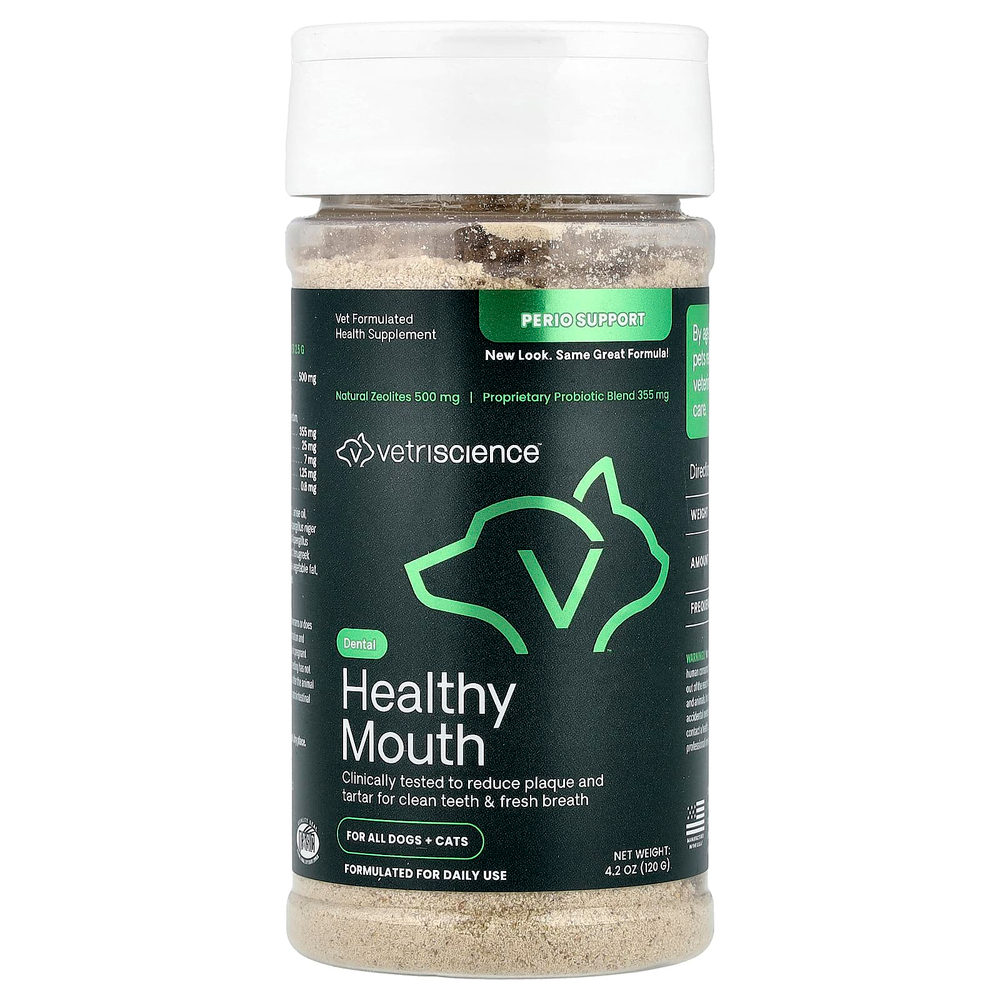 VetriScience, Healthy Mouth, для всех собак и кошек, 120 г (4,2 унции)