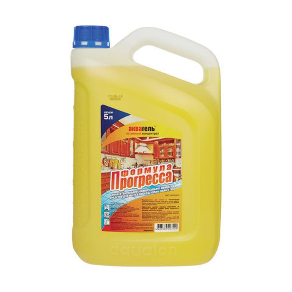 Средство моющее универсальное 5 л, "ФОРМУЛА ПРОГРЕССА" АКВАГЕЛЬ, концентрат, канистра, 203520