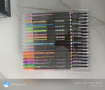 Набор гелевых ручек с блестками 1мм 36 штук в ПВХ упаковке