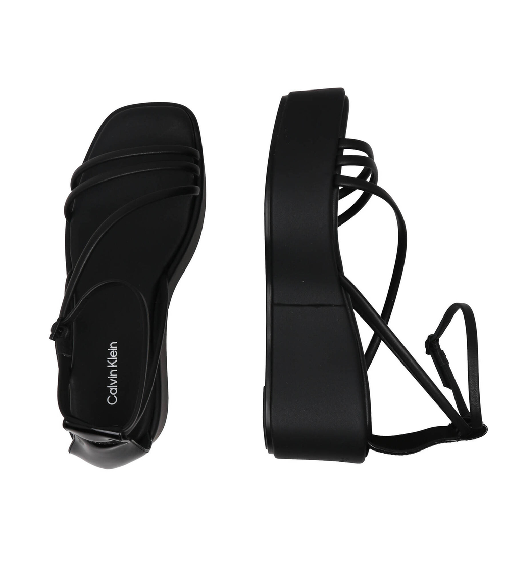 Кожаные босоножки Calvin Klein - черный(HW0HW01949)