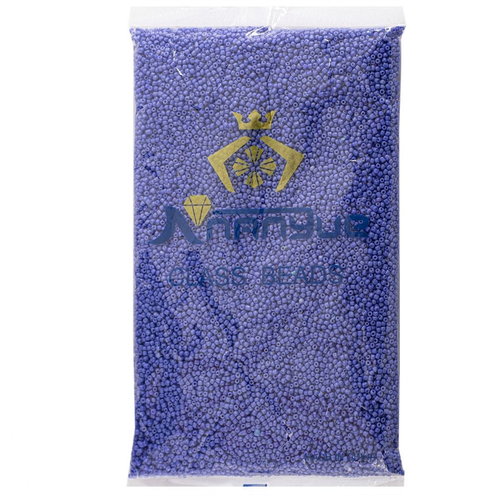 Бисер Alingar размер №12 вес 450 гр., васильковый глянец, непрозрачный, пакет Бисер Alingar размер №12 вес 450 гр., васильковый глянец, непрозрачный, пакет
