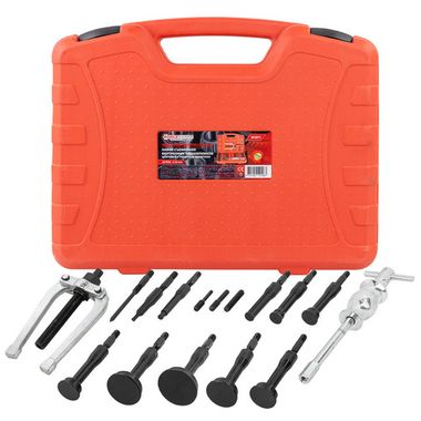 Набор съемников внутренних подшипников цанговый с обратным молотком,16пр. (8-58мм), в кейсе FORCEKRAFT FK-915T1