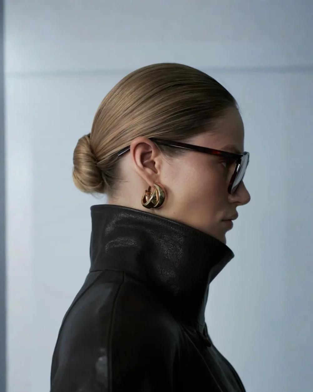 Кожаный тренч, Темно-Коричневый