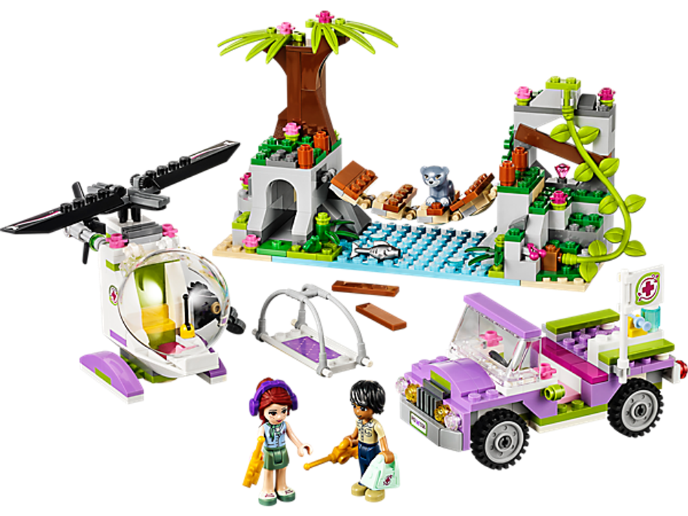 LEGO Friends: Спасательная операция на мосту 41036 — Jungle Bridge Rescue — Лего Френдз Друзья Подружки