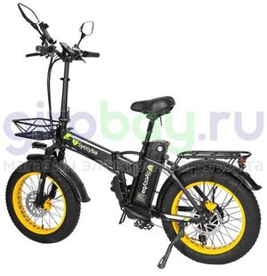 Электровелосипед Syccyba F10 Pro (48V/20Ah) - Жёлтый обод фото №4