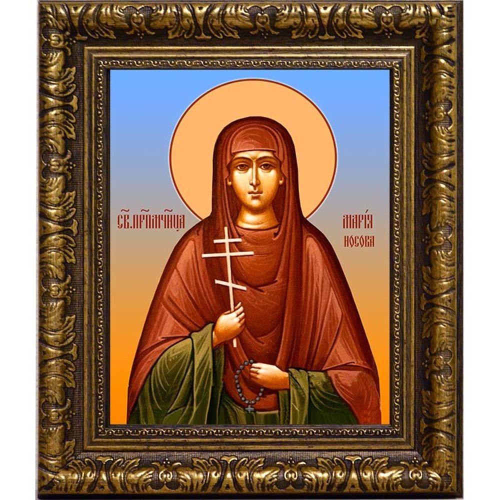 Мария Носова, послушница, преподобномученица. Икона на холсте.