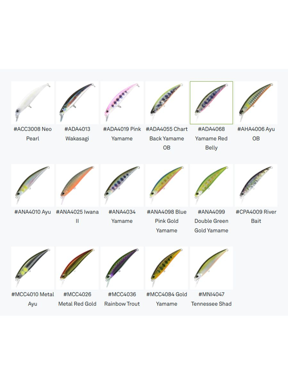 Воблер для рыбалки DUO Spearhead Ryuki 70 S Light, ANA4099 Double Green Gold Yamame, 70 мм, 7 г, тонущий, минноу