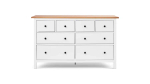 Комод с 8 ящиками - аналог IKEA HEMNES / ХЕМНЭС/ ХЕМНЕС / КЫМОР / ИКЕА 160х95х50 см, белый/светло-коричневый