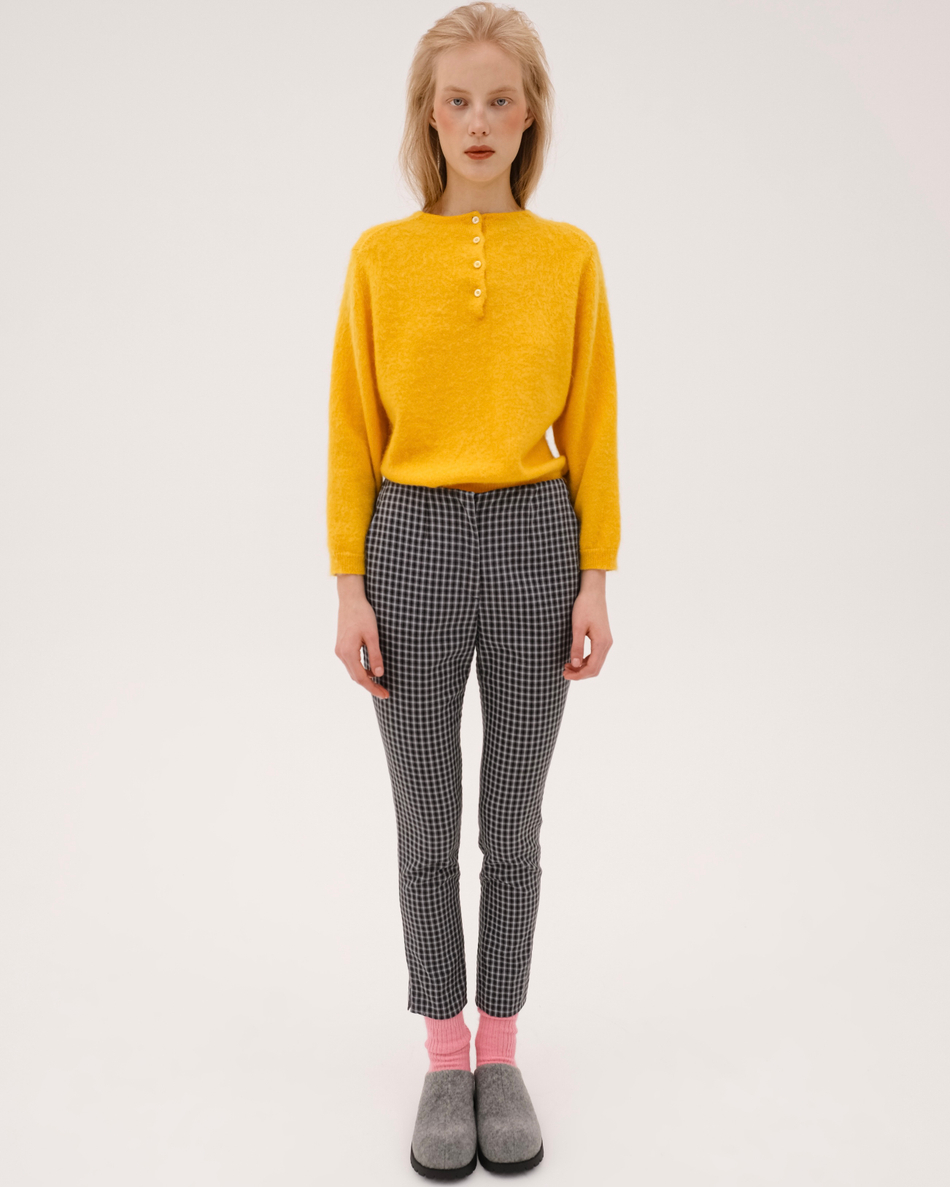 Носки в рубчик из шерсти ангоры Яблочная сода