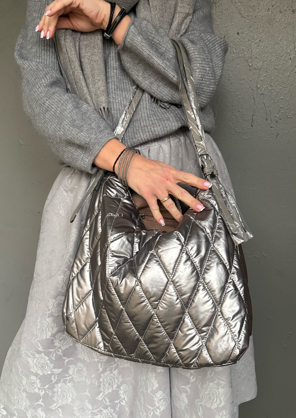 Сумка большая /серая