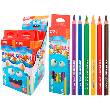 Карандаши цветные Color Pencil 6 цветов