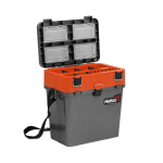 Ящик рыболовный зимний для хранения снастей серый/оранжевый