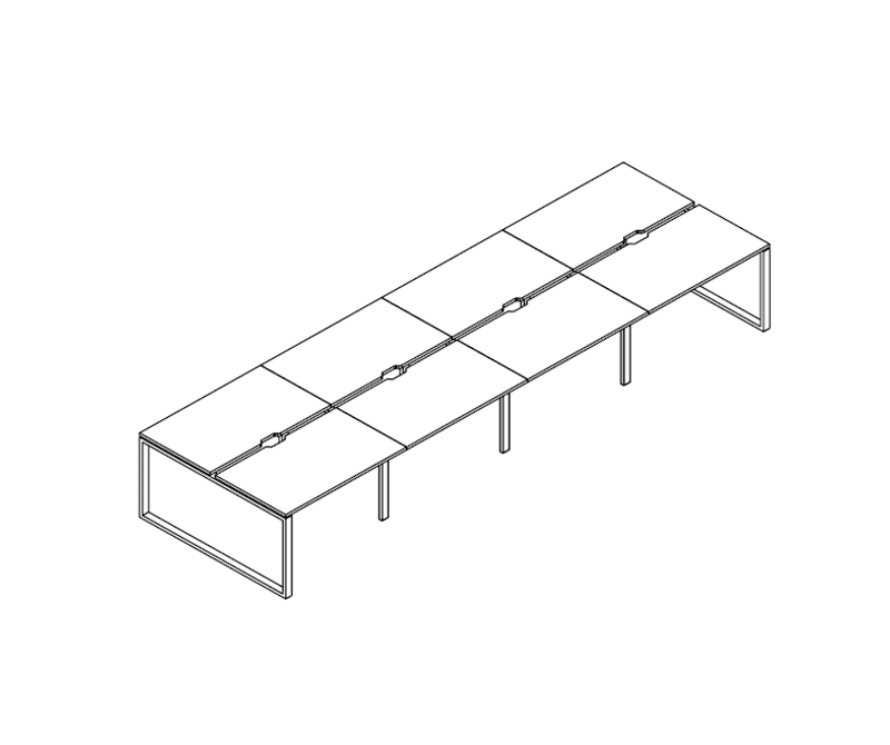 Бенч 8 рабочих мест