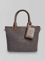 Сумка 6826 комбинированная с короткой ручкой, длинным ремешком и обвесом