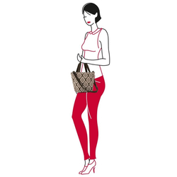 Сумка shopper xs diamonds mocha
