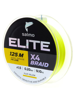 Шнур плетёный Salmo Elite х4 BRAID Fluo Yellow 125/010
