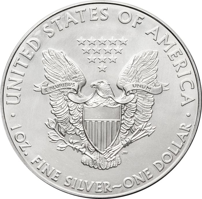 1 доллар 2011 США «Шагающая свобода. Американский серебряный орёл» Без отметки монетного двора