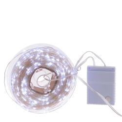 GAEM Электрогирлянда "Роса", L50м, 500 LED, хол бел, 8 тип свеч, 7W, шнур прозр леска, IP20