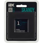 SKANDY Рамка 1-местная SK-F21G стекло графит IEK