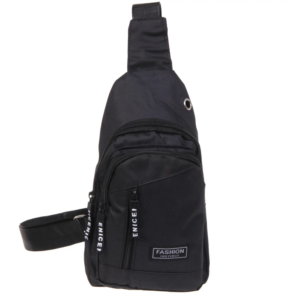 Сумка - мессенджер «Element - hit», цвет черный, два отделения, 30*17*5см