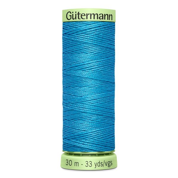 Нитки отделочные Gutermann Top Stitch 30 (30 метров), 5 кат. | 197 лазурно-голубой
