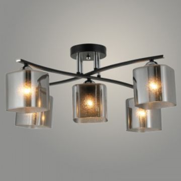 Люстра потолочная 5-ка 07363/5 CH+BK хром/черный 5x40W E27 d630 h230, GNV23 SALE