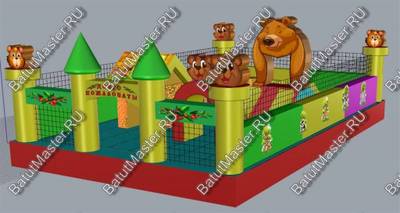 Надувной батут "Медвежата"
