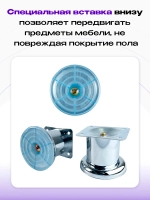 Ножки для мебели высотой 60мм, хром