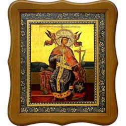 Святая Екатерина Александрийская. Копия старинной иконы на холсте.