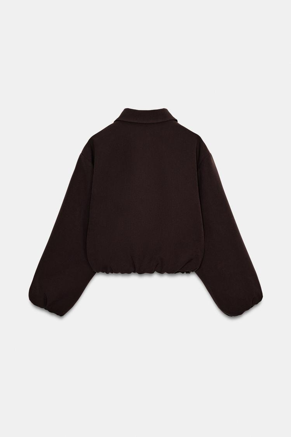 ZARA КУРТКА НА МОЛНИИ, КОРИЧНЕВЫЙ