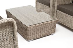 "Гляссе" лаунж-зона из искусственного ротанга, цвет бежевый