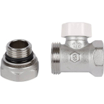 Клапан балансировочный прямой STOUT - 1/2" (ВР/НР-американка, PN10, Tmax 120°C, с самоуплотнением)