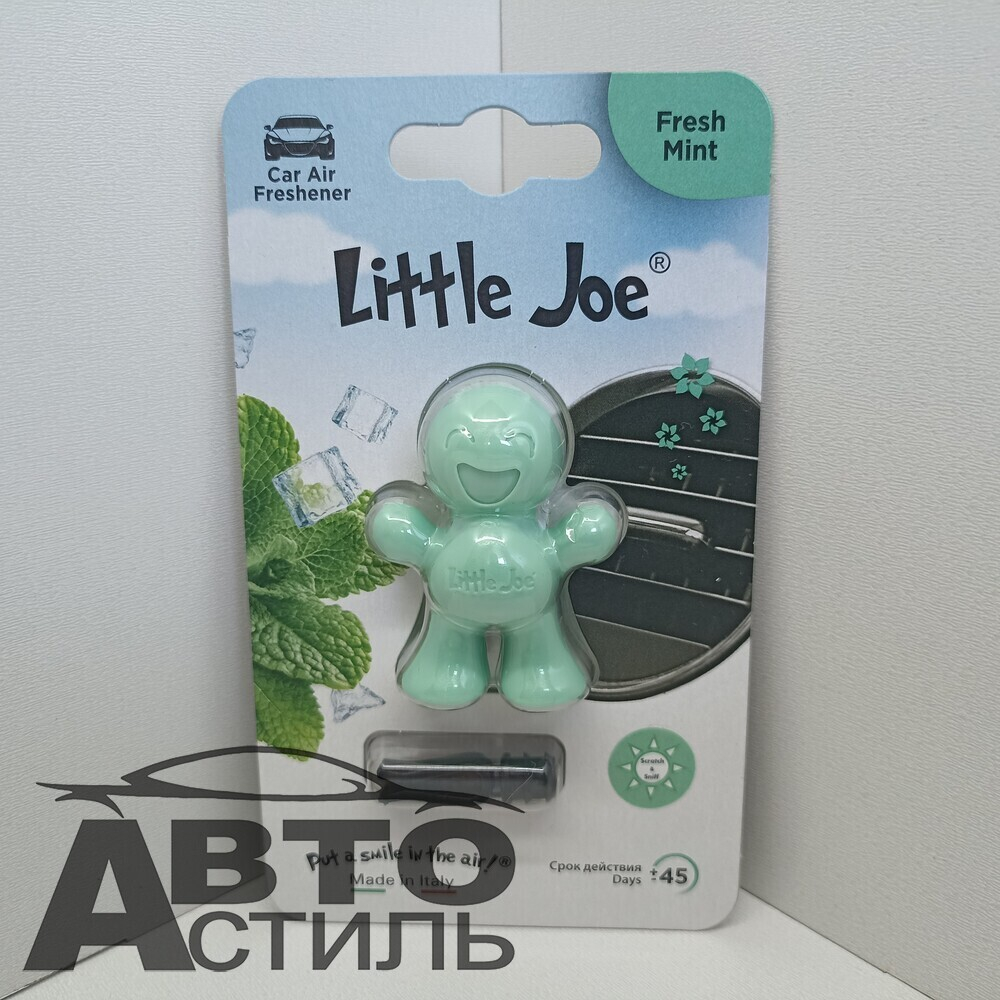 Ароматизатор на обдув Little Joe - Fresh Mint (Свежая мята) - lime green EF0808