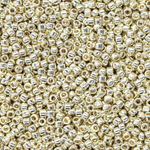 Японский бисер TOHO Round 15/0 (№PF558), непрозрачный глянцевый с металлическим блеском