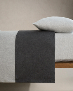Zara Home - Простыня из модального трикотажа (140 г/м2), высота 30 см, серый, 180х200х30 см