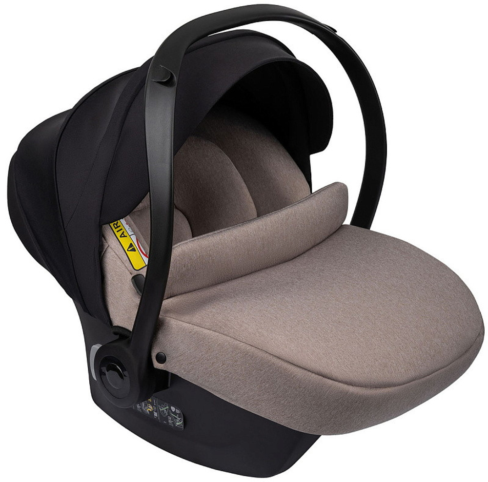 Детская коляска Indigo Mio Eco 3 в 1 с автокреслом Avionaut Cosmo Beige 02 св.бежевая кожа
