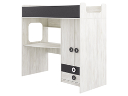 Кровать Адель,1720х1832х850 Свет.дерево/Графит