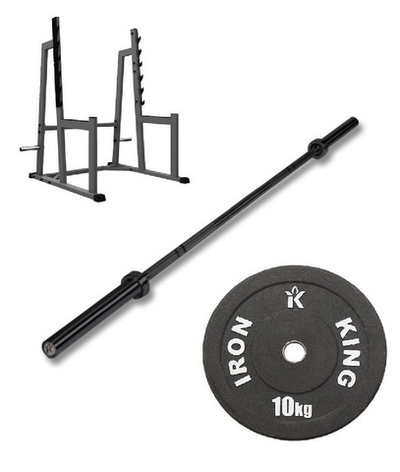 Грифы для функционального тренинга + диски + стан