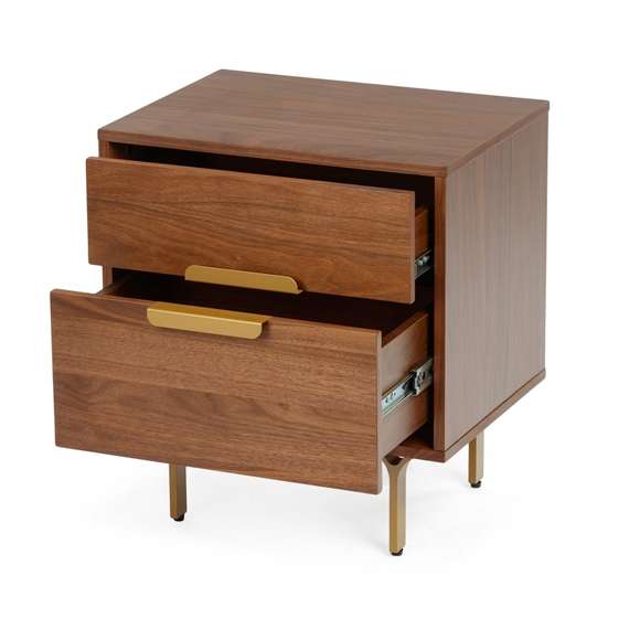 Прикроватная тумба Libi 45х40 см, шпон ореха