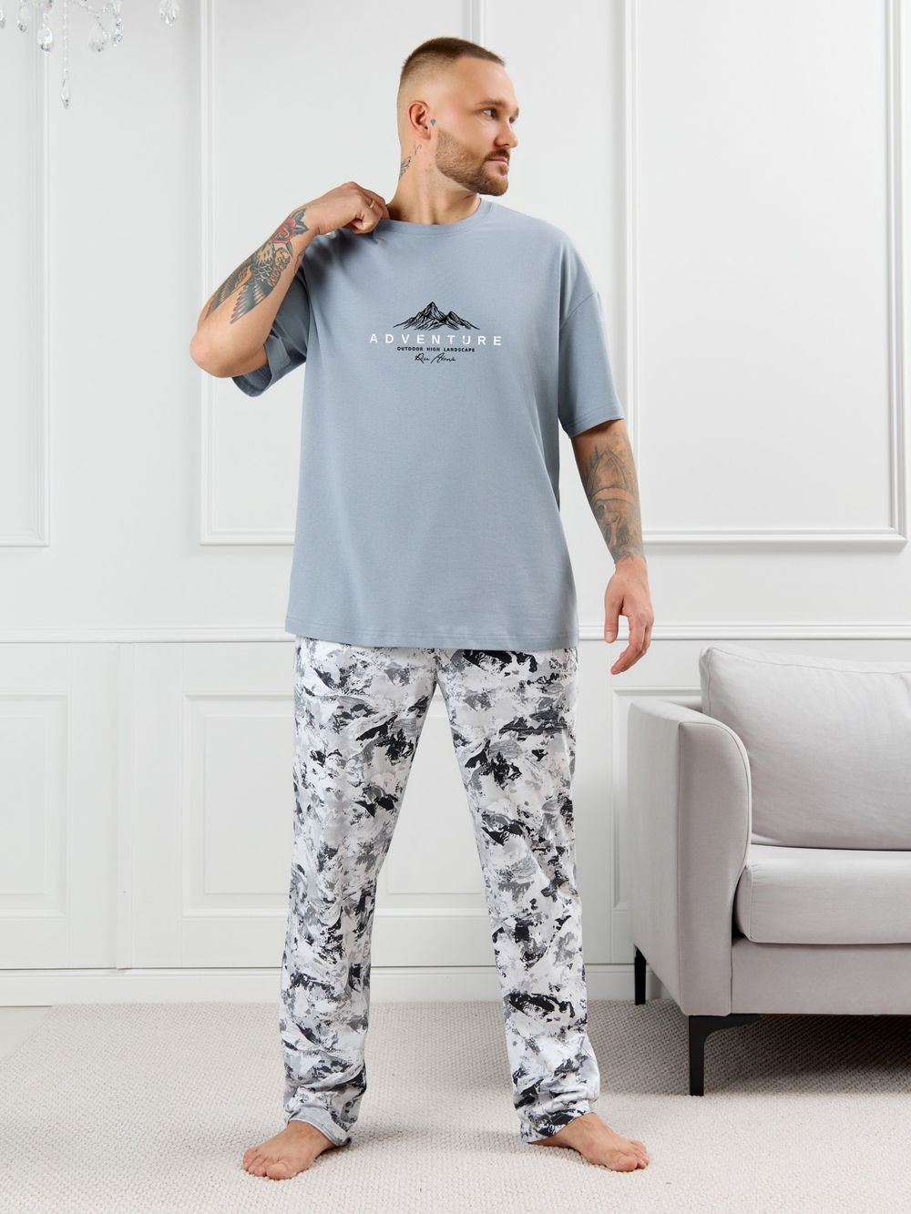 Костюм мужской Олимп-3 Виотекс СЕРЫЙ