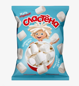 Зефир Сластёна жевательный со вкусом ванили, 75 г
