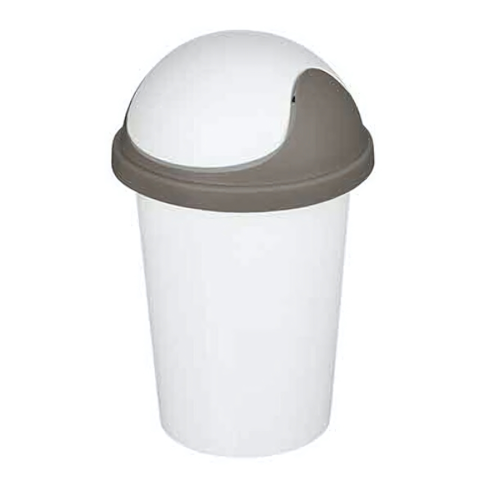 Контейнер для мусора "Rambai" круглый 10л (светло-серый)