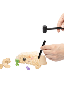 Раскопки КУБИКРАФТ (6 фигур, 6 крист,, инструмент)